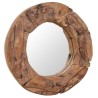 Miroir décoratif Teck 60 cm Rond 