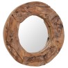 Miroir décoratif Teck 60 cm Rond 