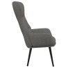 Chaise de relaxation avec tabouret Gris clair Tissu 