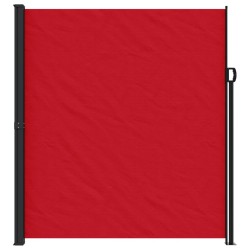 Auvent latéral rétractable rouge 220x600 cm 