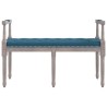Banc Bleu 110x40x70 cm Velours 
