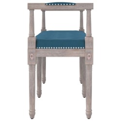 Banc Bleu 110x40x70 cm Velours 
