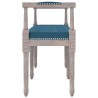 Banc Bleu 110x40x70 cm Velours 