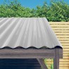 Panneaux de toit 12 pcs Acier enduit de poudre Argenté 80x36 cm 