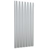 Panneaux de toit 12 pcs Acier enduit de poudre Argenté 80x36 cm 