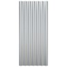 Panneaux de toit 12 pcs Acier enduit de poudre Argenté 80x36 cm 
