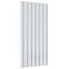 Panneaux de toit 12 pcs Acier enduit de poudre Argenté 80x36 cm 
