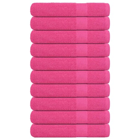 Serviettes 10 pcs rose 100x200 cm 360 g/m² 100% coton 