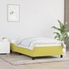 Cadre de lit sans matelas vert 80x200 cm tissu 