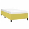 Cadre de lit sans matelas vert 80x200 cm tissu 