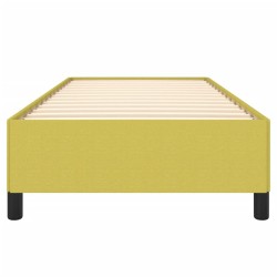 Cadre de lit sans matelas vert 80x200 cm tissu 