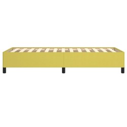 Cadre de lit sans matelas vert 80x200 cm tissu 