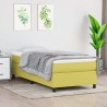 Cadre de lit sans matelas vert 80x200 cm tissu 
