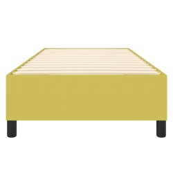 Cadre de lit sans matelas vert 80x200 cm tissu 