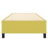 Cadre de lit sans matelas vert 80x200 cm tissu 