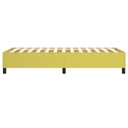 Cadre de lit sans matelas vert 80x200 cm tissu 