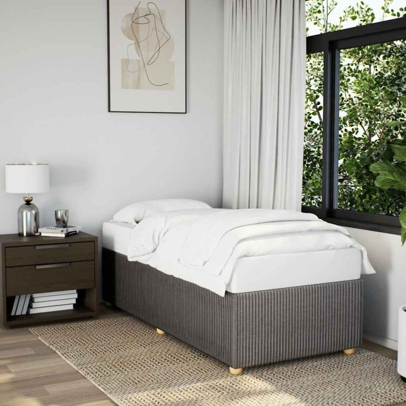 Cadre de lit sans matelas taupe 80x200 cm tissu Cadre de lit sans matelas taupe 80x200 cm tissu