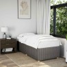Cadre de lit sans matelas taupe 80x200 cm tissu 