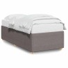 Cadre de lit sans matelas taupe 80x200 cm tissu 