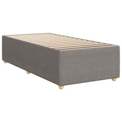 Cadre de lit sans matelas taupe 80x200 cm tissu 