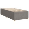 Cadre de lit sans matelas taupe 80x200 cm tissu 