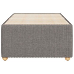 Cadre de lit sans matelas taupe 80x200 cm tissu 