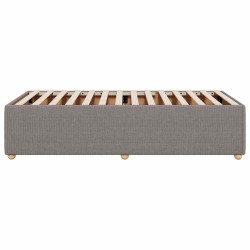 Cadre de lit sans matelas taupe 80x200 cm tissu 