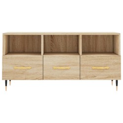 Meuble TV chêne sonoma 102x36x50 cm bois d'ingénierie 
