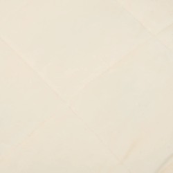Couverture lestée Crème clair 152x203 cm 11 kg Tissu 