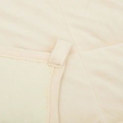 Couverture lestée Crème clair 152x203 cm 11 kg Tissu 