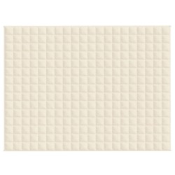 Couverture lestée Crème clair 150x200 cm 11 kg Tissu 