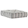 Pouf modulaire Gris rayé Tissu 