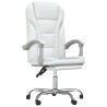 Fauteuil inclinable de bureau Blanc Similicuir 