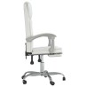Fauteuil inclinable de bureau Blanc Similicuir 