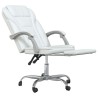 Fauteuil inclinable de bureau Blanc Similicuir 