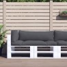 Coussins de palette lot de 3 anthracite tissu 