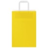 Sacs en papier 250 pcs avec poignées jaune 21x11x31 cm 