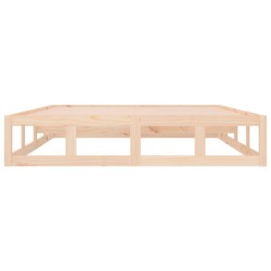 Cadre de lit sans matelas 150x200 cm bois massif 