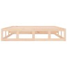 Cadre de lit sans matelas 150x200 cm bois massif 