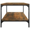 Table basse Chêne fumé 80x50x40 cm Bois d'ingénierie 