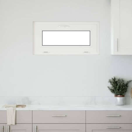 Fenêtre sous-sol RISOR 80x40 cm inclinable 3vitrages anthracite 