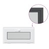 Fenêtre sous-sol RISOR 80x40 cm inclinable 3vitrages anthracite 