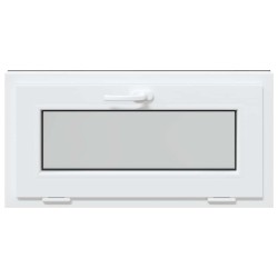 Fenêtre sous-sol RISOR 80x40 cm inclinable 3vitrages anthracite 