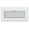 Fenêtre sous-sol RISOR 80x40 cm inclinable 3vitrages anthracite 