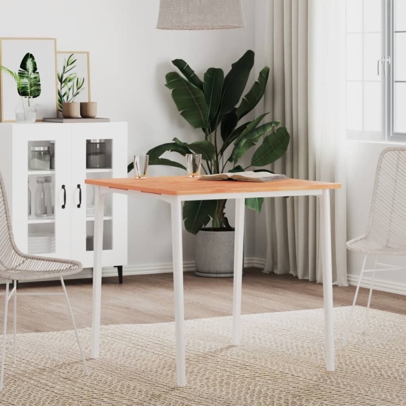Dessus de table 70x70x1,5 cm carré bois massif de hêtre 