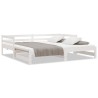 Lit coulissant sans matelas blanc 90x190 cm 