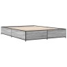 Cadre de lit sans matelas sonoma gris 150x200 cm 
