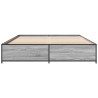 Cadre de lit sans matelas sonoma gris 150x200 cm 