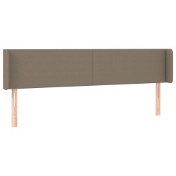 Tête de lit à LED Taupe 183x16x78/88 cm Tissu 