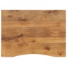 Dessus de bureau avec courbe 110x80x2,5 cm manguier massif brut 